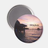 Magnet de plage aux Maldives (Recto/Verso)