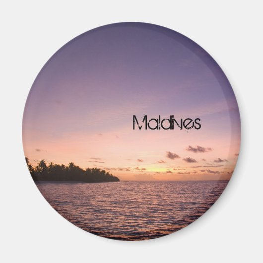 Magnet de plage aux Maldives (Devant)