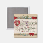 Magnet de poèmes de Saint-Valentin (Recto/Verso)