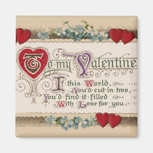 Magnet de poèmes de Saint-Valentin