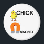MAGNET DE POINTE<br><div class="desc">simple,  génial,  attraction,  humour,  sarcasme,  aimant,  drôle,  joueur,  poussin,  attitude</div>