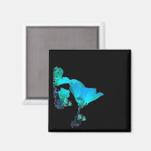Magnet de Poppy bleu (Recto/Verso)