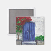 Magnet de porte bleu (Recto/Verso)