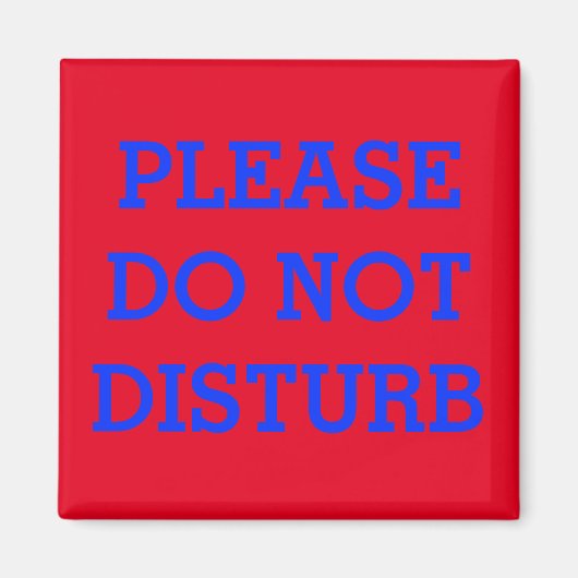 MAGNET DE PORTE DE MÉTAL VIBRANT "NE PAS DÉTURBER" (Devant)