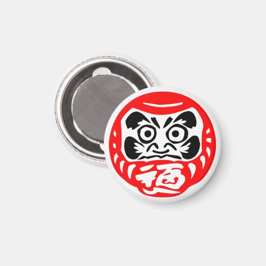 Magnet de poupée Daruma (Recto/Verso)