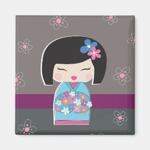 Magnet de poupée japonais Kokeshi