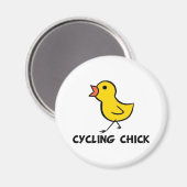 Magnet de poussins à vélo (Recto/Verso)