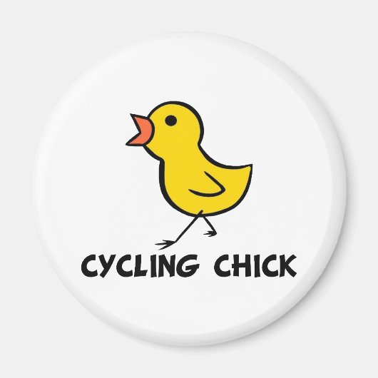 Magnet de poussins à vélo (Devant)