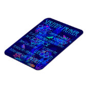 Magnet de prière de sérénité (Côté Gauche)