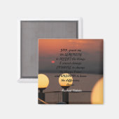 Magnet de prière de sérénité (Recto/Verso)