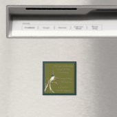 Magnet de prière de sérénité aux oiseaux de rêve (In Situ (Lave-vaisselle))