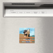 Magnet de prière vectorielle du cheval et de l'cav (In Situ (Lave-vaisselle))