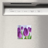 Magnet de printemps de Tulipe pourpre (In Situ (Lave-vaisselle))
