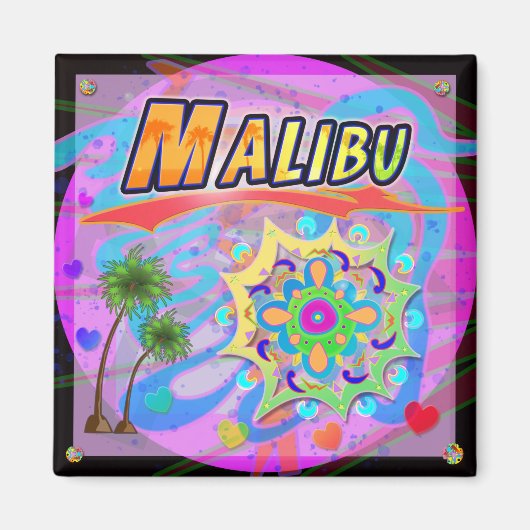 Magnet de progrès réel de Malibu (Devant)