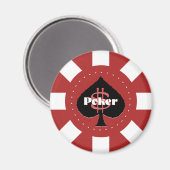 Magnet de puces de poker (Recto/Verso)
