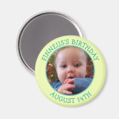 Magnet de rappel d'anniversaire personnalisé (Recto/Verso)