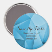 Magnet de rappel de date de mariage Tons de Bijou  (Recto/Verso)