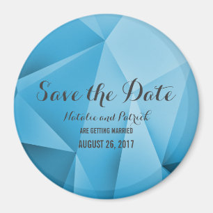 Magnet de rappel de date de mariage Tons de Bijou 