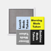 Magnet de rappel de médicaments quotidien (Recto/Verso)