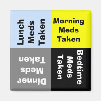 Magnet de rappel de médicaments quotidien