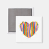 Magnet de rayures cardiaques (Recto/Verso)