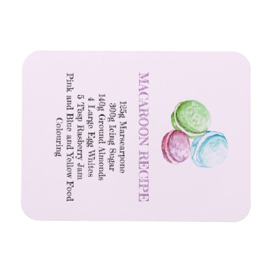 MAGNET DE RÉCEPTION DE MACARON CUISINE FLEXIBLE DE (Horizontal)