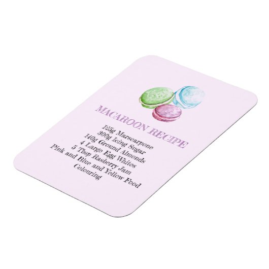 MAGNET DE RÉCEPTION DE MACARON CUISINE FLEXIBLE DE (Côté Gauche)