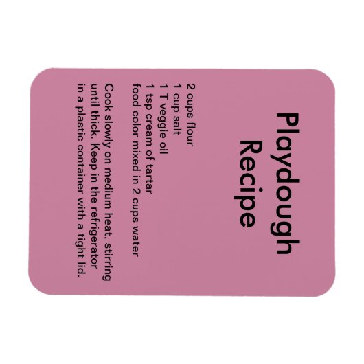 Magnet de recette de lecture (Horizontal)