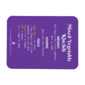 Magnet de recette Khichdi végétale (Horizontal)