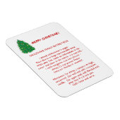 Magnet de recettes de Noël (Côté Droit)