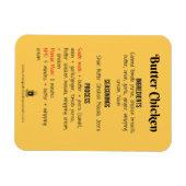 Magnet de recettes de poulet au beurre pour pot in (Horizontal)