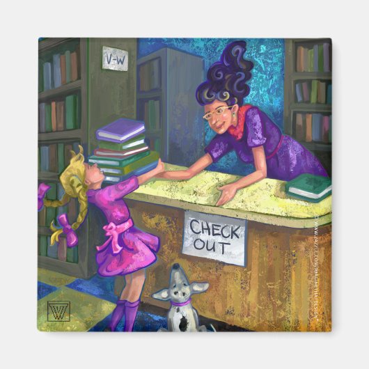 Magnet de récupération de bibliothèque (Devant)