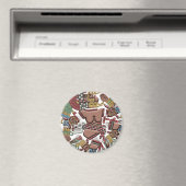 Magnet de réfrigérateur Coyolxauhqui (In Situ (Lave-vaisselle))
