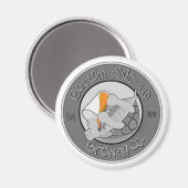 Magnet de réfrigérateur du logo BSU (Recto/Verso)