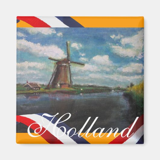 Magnet de réfrigérateur Holland Mill (Devant)