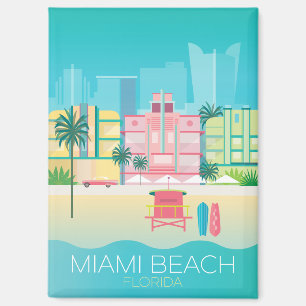 Magnet de réfrigération Miami Beach