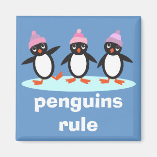 Magnet de règle de pingouins