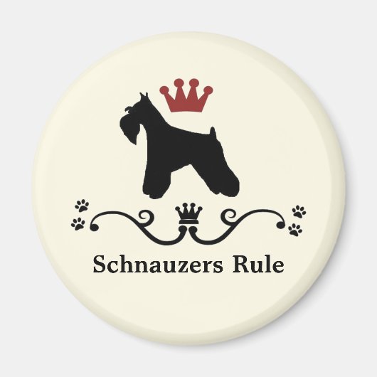 Magnet de règle Schnauzer (Devant)