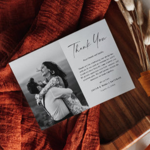 Magnet de remerciement de mariage avec photo et éc
