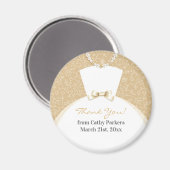 Magnet de remerciement pour la douche de mariée (Recto/Verso)