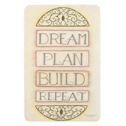 Magnet de répétition de création de plan de rêve (Vertical)