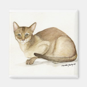 Magnet de reproduction artistique "Chat Abyssinien