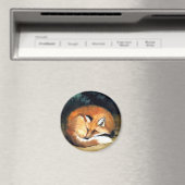 Magnet de reproduction de l'art faunique "Laying F (In Situ (Lave-vaisselle))