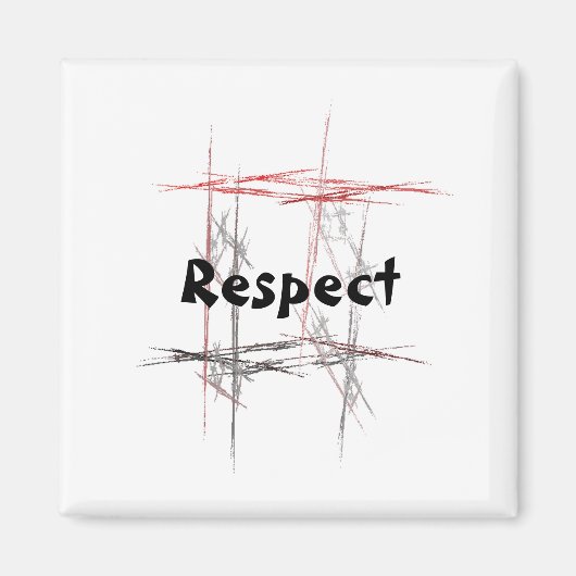 Magnet de respect des arts martiaux (Devant)