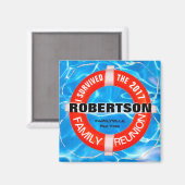 Magnet de réunion familiale personnalisé (Recto/Verso)