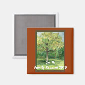 Magnet de réunion familiale personnalisé (Recto/Verso)