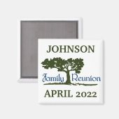 Magnet de réunion familiale personnalisé (Recto/Verso)