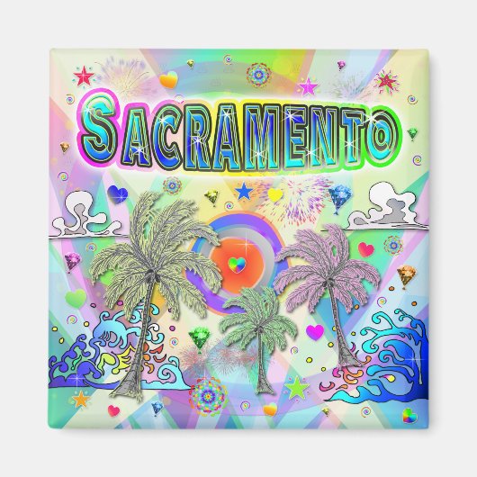 Magnet de rêve profond de Sacramento (Devant)