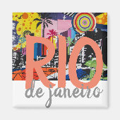 Magnet de Rio de Janeiro Brésil (Devant)