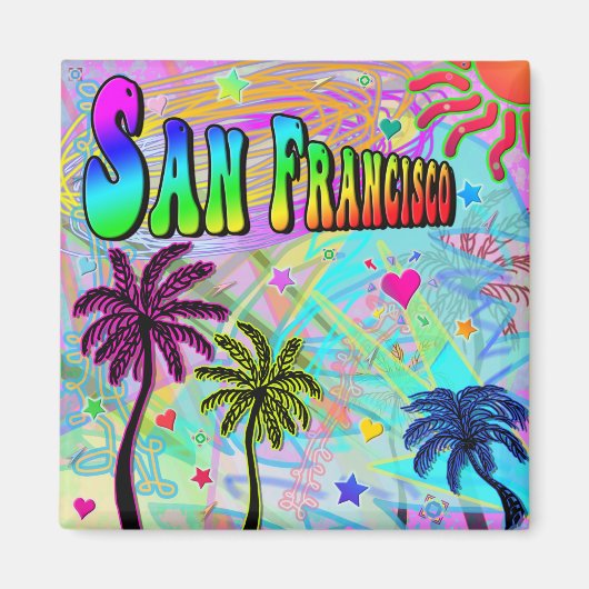 Magnet de romance de San Francisco Vivid (Devant)